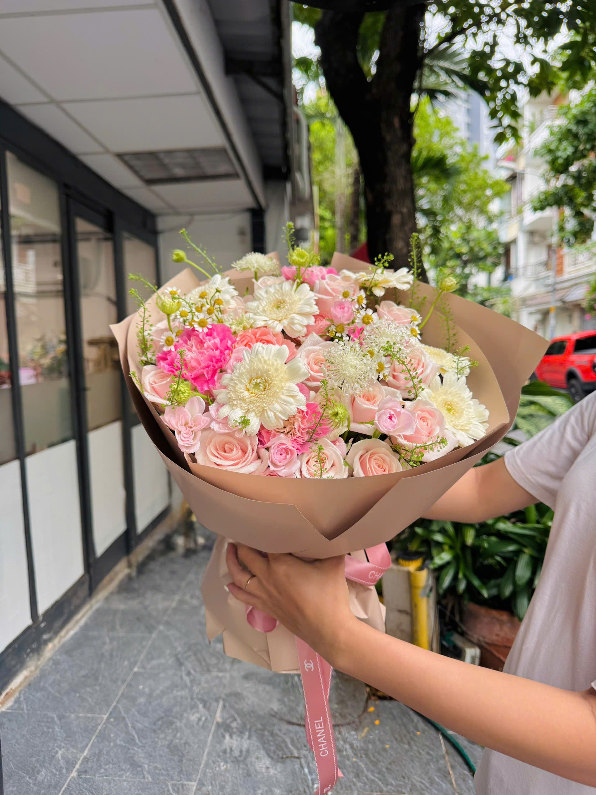 Bó Hoa Peach Blush
