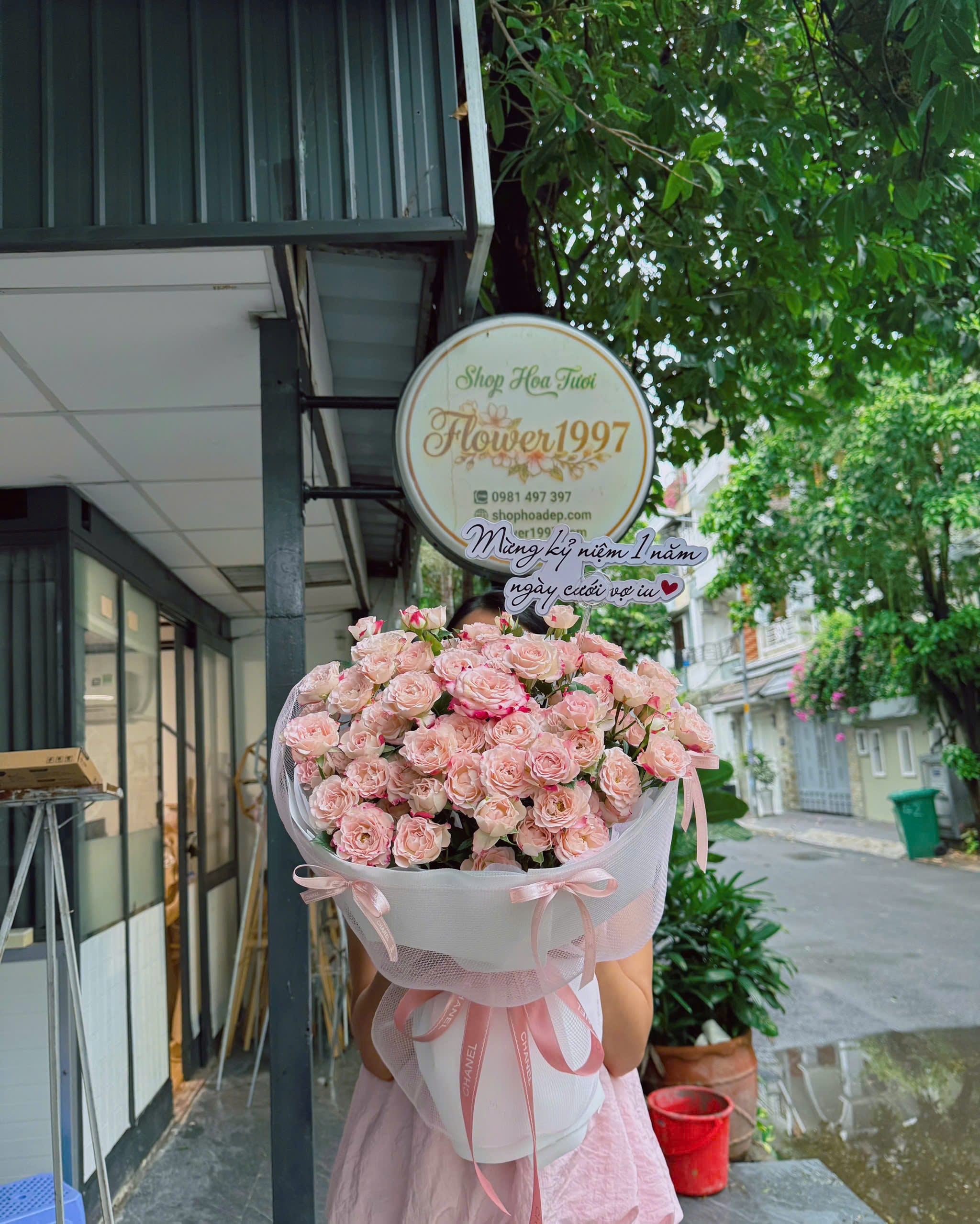 Bó Hoa Hồng Chùm Kem Pastel Blush Love