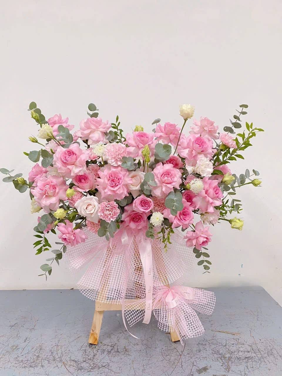 Kệ Hoa Mini Luxury Blush Pink