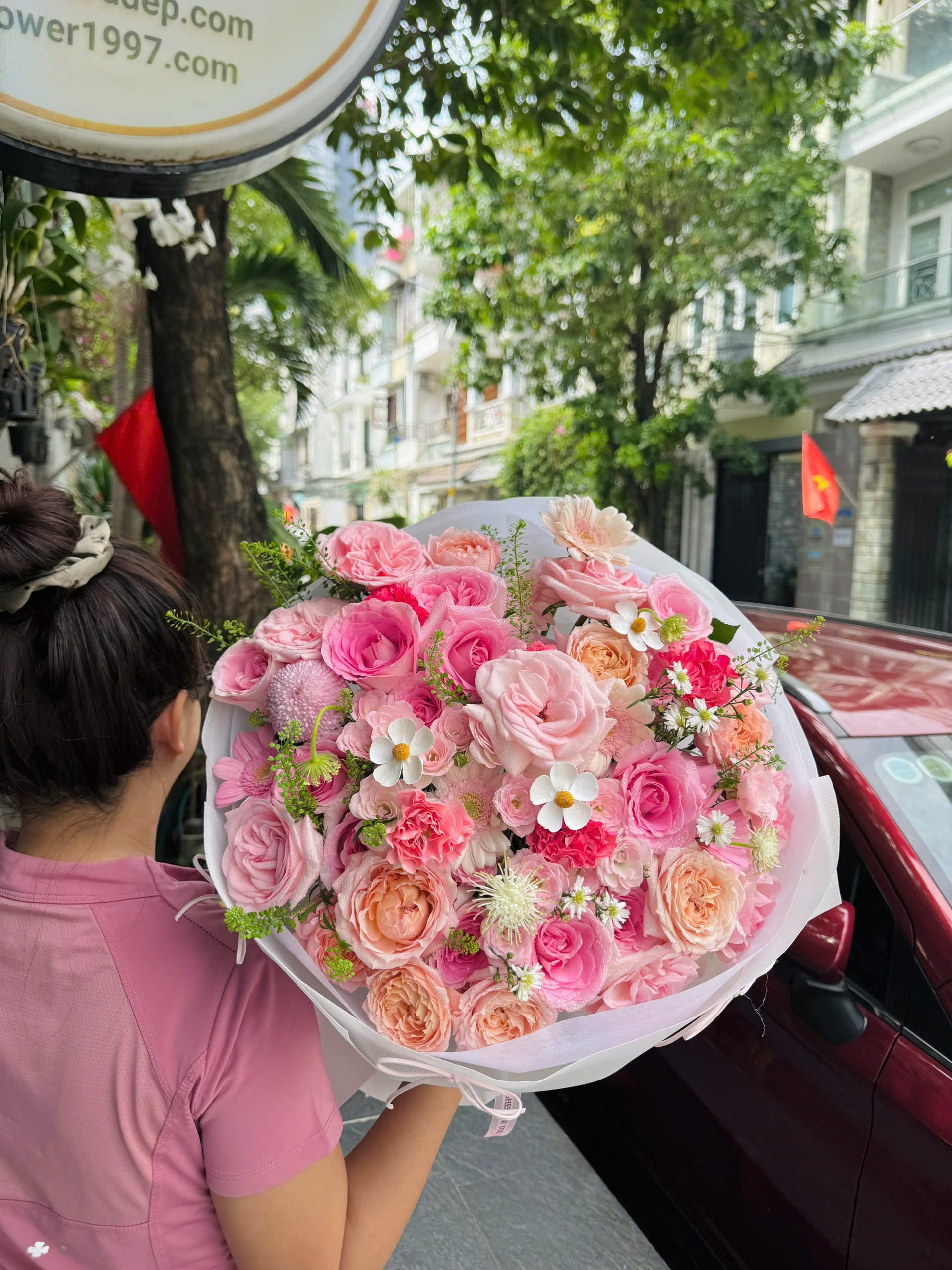 Bó Hoa Rosy Reverie